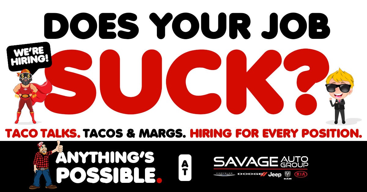 Taco Talk at Savage 61, we're Hiring