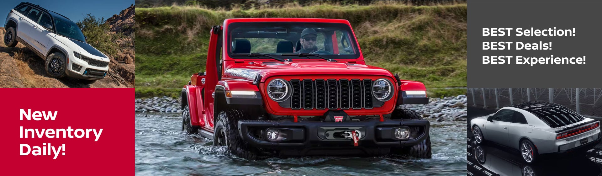 New Inventory Daily - Best Selection, Best Deals!, and Best Experiences!